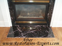Marble Fireplaces Restoration, Marble Fireplace Claening, Marble Fireplace Polishing , Baltimore, Maryland,Washington  DC, Virginia  After  # M FR  2