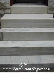 Exterior Marble Step Restoration Baltimore, Maryland, Washington DC, Virginia  After # EMS  3