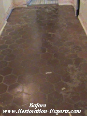 Qarry Tile Restoration, Quarry Tile Cleaning, Baltimore, Maryland,Washington  DC, Virginia, Quarry Tile Before, # QTR   1